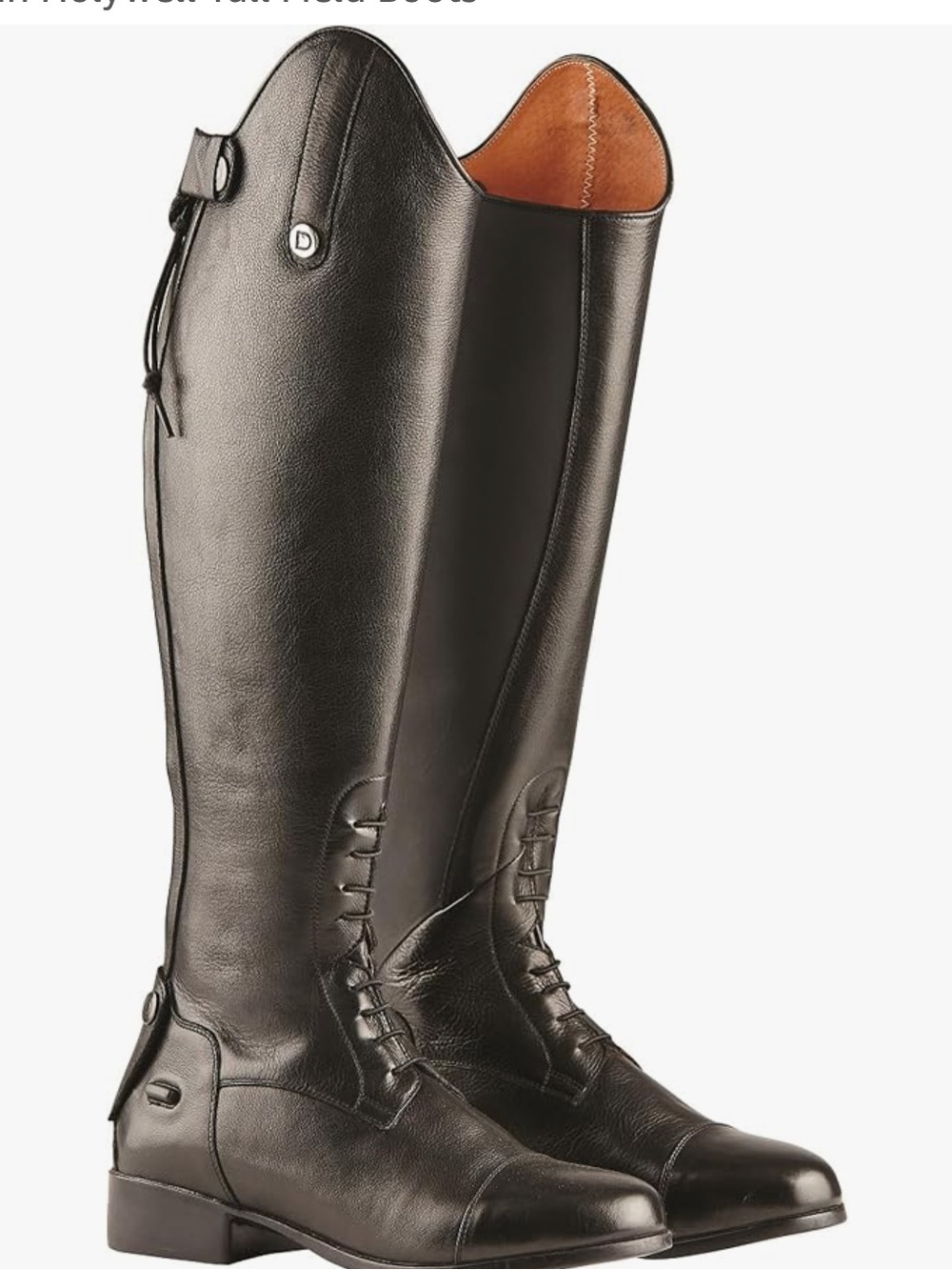 Dublin Holywell Black Field Boots, Size 7, Calf Regular Width, Regular Height